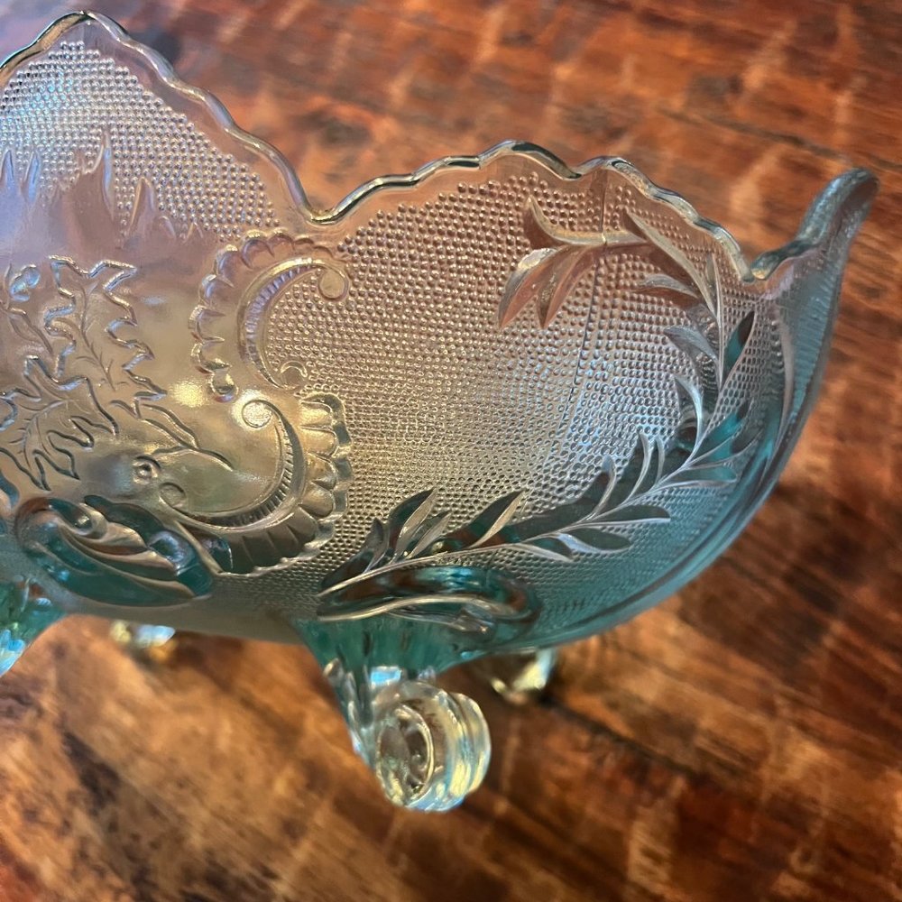 Vintage 1950’s Jeanette Glass Lombardi Footed Bowl - Picture 5 of 11